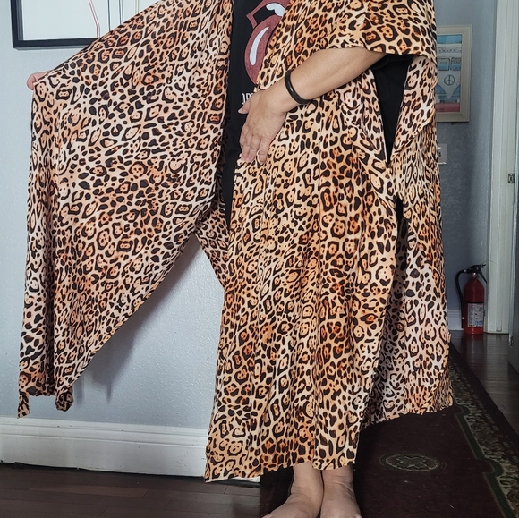 Victoria's Secret SWIM Bikini Cover Up Kimono Style Animal Print - Picture 6 of 10